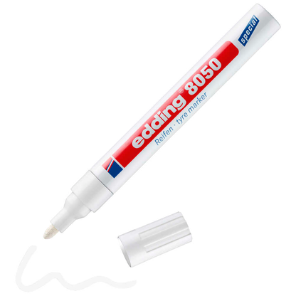 Artikelbild für edding 8050 Reifenmarker weiß 2,0 - 5,0 mm, 1 St., Artikelnummer 863597