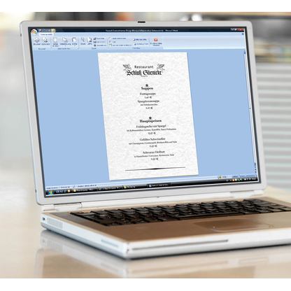 Artikelbild 2 für SIGEL Motivpapier Perga grau DIN A4 90 g/qm 100 Blatt, Artikelnummer 508234