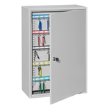 Artikelbild 1 für ISS Regensburg Schlüsselkasten lichtgrau mit 300 Haken, Zylinderschloss, 38,0 x 20,5 x 55,0 cm, 1 St., Artikelnummer 666503