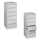 Artikelbild 1 für CP Acurado Karteischrank lichtgrau 6 Schubladen 55,3 x 59,0 x 135,7 cm, 1 St., Artikelnummer 826941