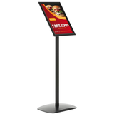 Artikelbild 1 für update displays Infoständer schwarz DIN A4 25,0 x 30,0 x 96,4 - 100,0 cm, 1 St., Artikelnummer 317047