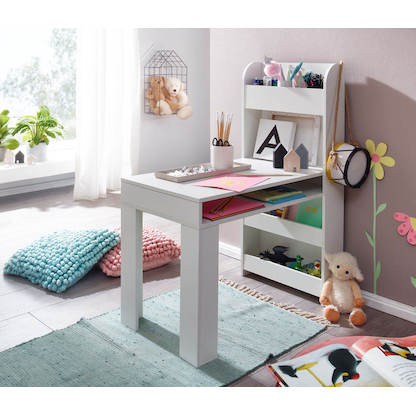 Artikelbild 4 für WOHNLING Kinderschreibtisch weiß rechteckig, Freiform weiß 90,0 x 50,0 cm, Artikelnummer 908683
