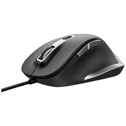 Artikelbild 3 für Trust Fyda Comfort Eco Maus ergonomisch kabelgebunden schwarz, silber, Artikelnummer 975393