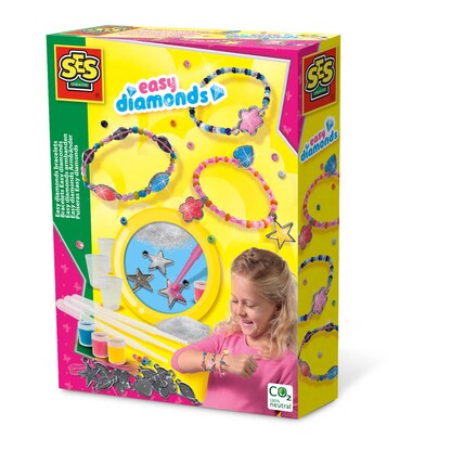Artikelbild 5 für SES Creative® Schmuck-Basteln-Set Easy Diamonds Armbänder mehrfarbig, Artikelnummer 110649