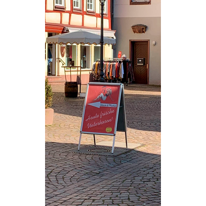 Artikelbild 3 für update displays Kundenstopper silber DIN A1 2 Fächer 63,7 x 80,0 x 100,5 cm, 1 St., Artikelnummer 217069