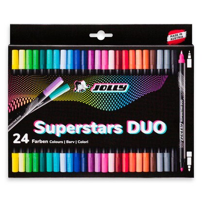 Artikelbild für JOLLY Next Superstars Duo Filzstifte farbsortiert, 24 St., Artikelnummer 225827