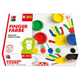 Artikelbild 1 für Marabu KiDS Fingerfarben farbsortiert, 6 St., Artikelnummer 399919