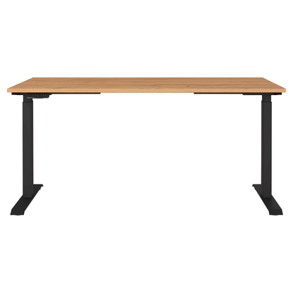Artikelbild 9 für GERMANIA Agenda Home höhenverstellbarer Schreibtisch grandson-eiche rechteckig, T-Fuß-Gestell schwarz 160,0 x 80,0 cm, Artikelnummer 385282