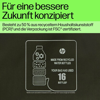 Artikelbild 6 für HP Laptophülle Modular Kunstfaser grün/grau bis 39,6 cm (15,6 Zoll), Artikelnummer 505844