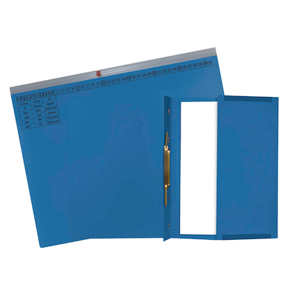 Artikelbild 2 für Exacompta Hängehefter Exaflex Karton blau DIN A4 1x Amtsheftung, 25 St., Artikelnummer 111031