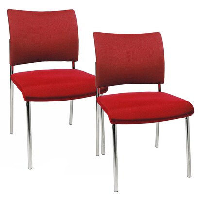 Artikelbild für Topstar Besucherstühle Visit 10 NV190 G21 rot Stoff, 2 St., Artikelnummer 133160