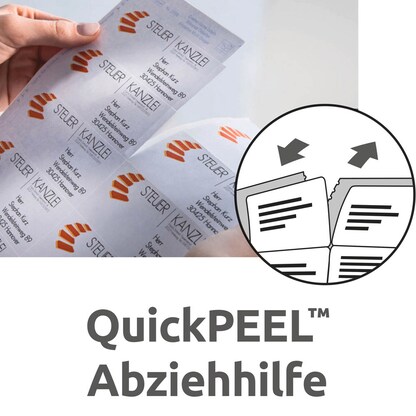 Artikelbild 8 für AVERY Zweckform Versandetiketten L7165-40 weiß 99,1 x 67,7 mm, 40 Blatt, Artikelnummer 557488