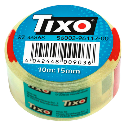 Artikelbild 2 für TIXO Klebefilm transparent 15,0 mm x 10,0 m 1 Rolle, Artikelnummer 382743