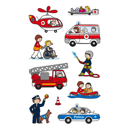 Artikelbild 2 für AVERY Zweckform Aufkleber 54137 Feuerwehr, 30 Etiketten, Artikelnummer 242307