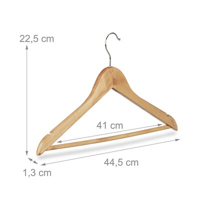 Artikelbild 4 für relaxdays Kleiderbügel braun, 48 St., Artikelnummer 451173