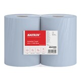 Artikelbild 1 für KATRIN Putztuchrollen XXL 2 Blue 2-lagig blau, 1.000 Blätter, 2 Rollen, Artikelnummer 506188