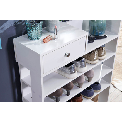 Artikelbild 5 für WOHNLING Schuhregal weiß 75,0 x 24,0 x 93,0 cm, 1 St., Artikelnummer 907962