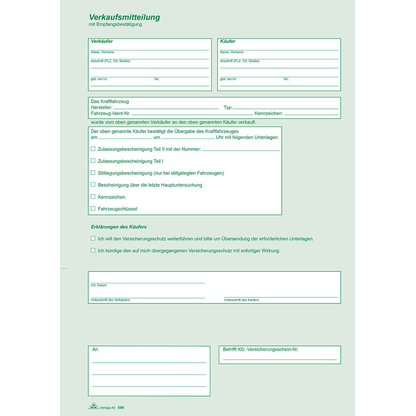 Artikelbild 3 für RNK-Verlag 586 Kfz-Kaufverträge, 25 St., Artikelnummer 643294