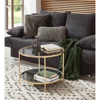 Artikelbild 4 für HAKU Möbel Beistelltisch rund Spiegel, Sicherheitsglas gold 60,0 x 60,0 x 45,0 cm, 1 St., Artikelnummer 772470