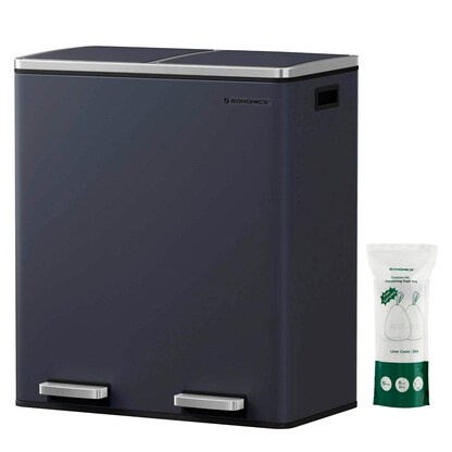 Artikelbild für SONGMICS Mülltrenner 2x 30,0 l grau, 1 St., Artikelnummer 262281