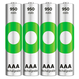 Artikelbild 1 für GP Akkus ReCyko+ Ni-MH Micro AAA 950 mAh, 4 St., Artikelnummer 255199