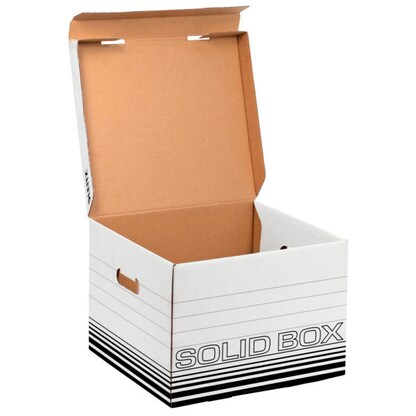 Artikelbild 3 für LEITZ Archivboxen Solid M weiß 32,5 x 36,0 x 27,0 cm, 10 St., Artikelnummer 515047