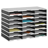 Artikelbild 1 für styro Sortierstation Styrodoc grau/schwarz mit 21 Fächern, Artikelnummer 435792