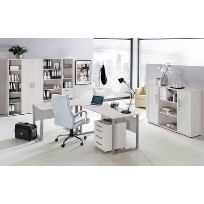 Artikelbild 4 für MÖBELPARTNER Aktenregal Riga lichtgrau 40,0 x 34,0 x 110,0 cm, Artikelnummer 405769