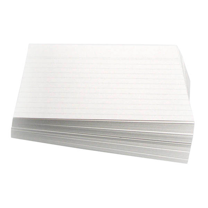 Artikelbild für Karteikarten DIN A4 weiß liniert, 100 St., Artikelnummer 833145