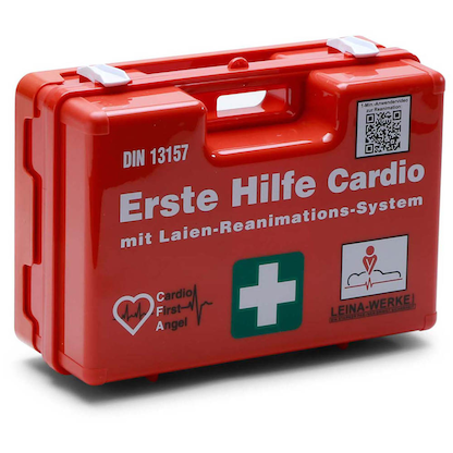 Artikelbild 2 für LEINA-WERKE Erste-Hilfe-Koffer SAN Cardio DIN 13157 + Erweiterung orange, Artikelnummer 430308