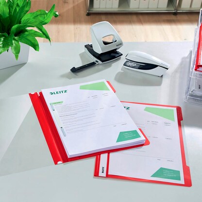 Artikelbild 11 für LEITZ Schnellhefter 4191 Kunststoff rot DIN A4, 1 St., Artikelnummer 315737