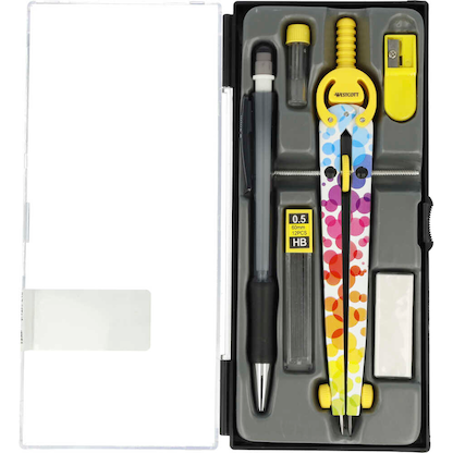 Artikelbild 6 für WESTCOTT Zirkel bunt, gelb, 1 St., Artikelnummer 648729