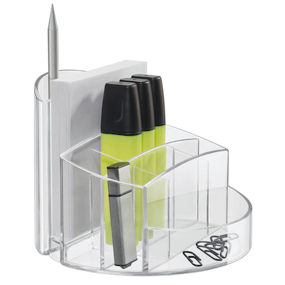 Artikelbild für HAN Stiftehalter RONDO transparent Polystyrol 9 Fächer 14,0 x 14,0 x 10,9 cm, Artikelnummer 663377