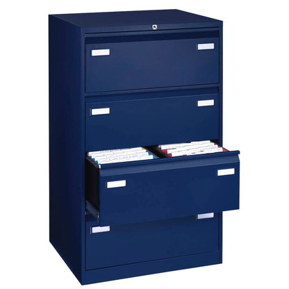 Artikelbild 5 für AKTION: BISLEY LIGHT Hängeregistraturschränke oxfordblau 4 Schubladen 80,0 x 62,2 x 132,1 cm, 3 St., Artikelnummer 102649