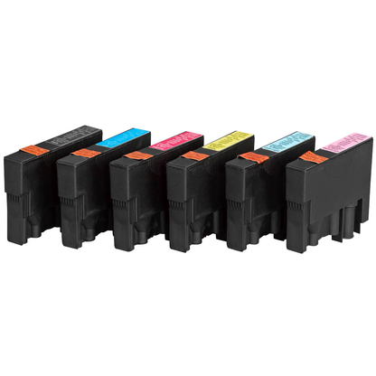 Artikelbild 3 für edding EDD-601 schwarz, cyan, magenta, gelb, light cyan, light magenta Druckerpatronen kompatibel zu EPSON T0807, 6er-Set, Artikelnummer 280693