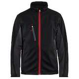 Artikelbild 1 für BLAKLÄDER® unisex Softshelljacke 4950 schwarz, rot Größe 3XL, Artikelnummer 722951