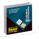 Artikelbild 1 für Idena 50er Micro LED Lichterkette silber 5,2 m, 1 St., Artikelnummer 638397