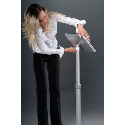 Artikelbild 7 für AKTION: update displays Infoständer silber DIN A3 30,0 - 42,0 x 42,0 x 91,0 - 131,0 cm, 1 St., Artikelnummer 825727