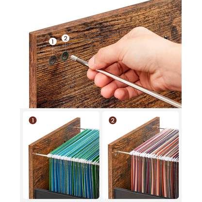 Artikelbild 8 für VASAGLE Rollcontainer braun 2 Auszüge 42,0 x 44,0 x 66,5 cm, Artikelnummer 262968