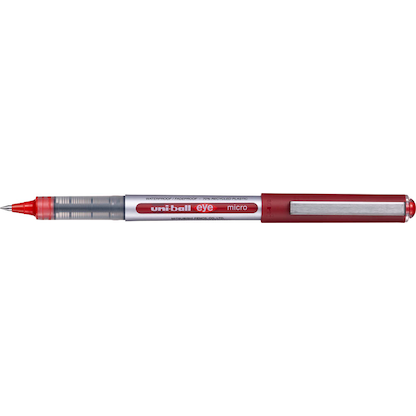 Artikelbild 2 für uni-ball eye micro UB-150E Tintenroller silber 0,2 mm, Schreibfarbe: rot, 12 St., Artikelnummer 473322