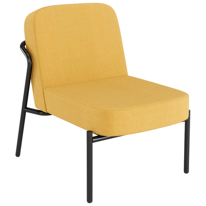 Artikelbild für medso powered by PAPERFLOW Sessel MEDSO S Rund gelb schwarz Stoff 58,0 x 74,3 x 73,6 cm, 1 St., Artikelnummer 522142