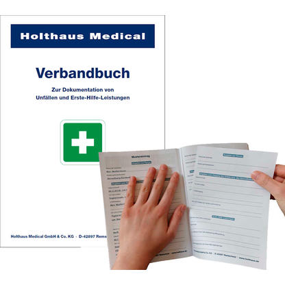 Artikelbild für Holthaus Medical Erste-Hilfe-Verbandbuch, 1 St., Artikelnummer 131512
