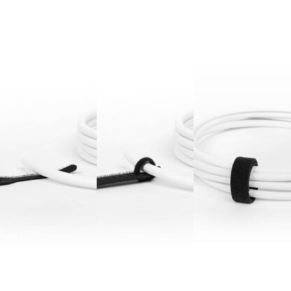 Artikelbild 5 für LABEL THE CABLE Klettkabelbinder BASIC STRAPS schwarz 17,0 cm x 1,4 cm, 10 St., Artikelnummer 361063