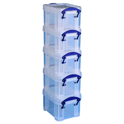 Artikelbild 3 für Really Useful Box Aufbewahrungsbox 0,14 l transparent 9,0 x 6,5 x 5,5 cm, 1 St., Artikelnummer 327813