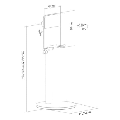 Artikelbild 8 für Neomounts Smartphone-Ständer DS10-200SL1 silber, Artikelnummer 414981