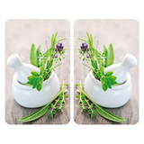 Artikelbild 1 für WENKO Herdabdeckplatten Kräutergarten bunt, 2 St., Artikelnummer 530417