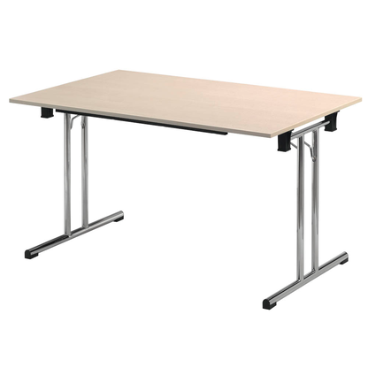 Artikelbild für SODEMATUB Mehrzwecktisch ahorn rechteckig, Rundrohr chrom, 140,0 x 70,0 x 74,0 cm, Artikelnummer 375360