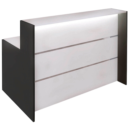 Artikelbild für Kerkmann Empfangstheke BARI gerade, weiß, anthrazit 140,0 x 95,0 x 112,0 cm, Artikelnummer 698478