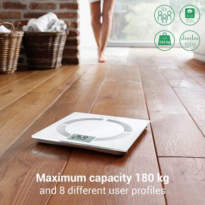 Artikelbild 9 für medisana Personenwaage BS 444 connect weiß für max. 180,0 kg, Artikelnummer 166337