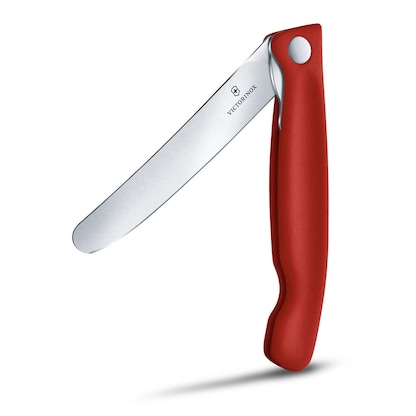 Artikelbild für VICTORINOX Frühstücksmesser Swiss Classic silber, rot glatt, Klinge: 11,0 cm, 1 St., Artikelnummer 322592